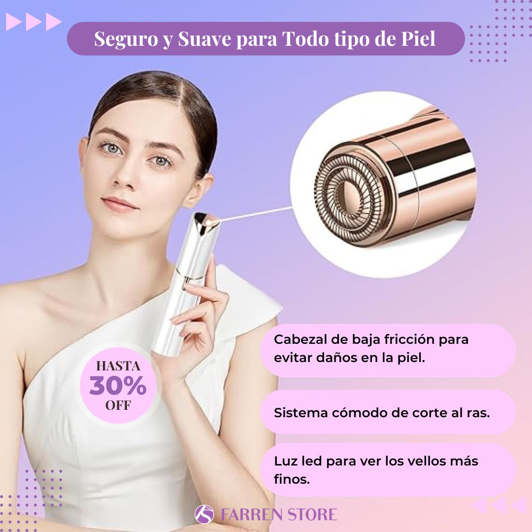 Depiladora segura y suave para todo tipo de piel