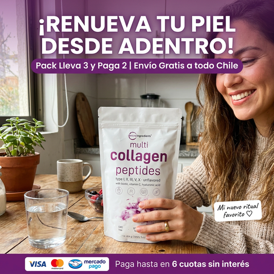 Colágeno hidrolizado multi collagen para piel y articulaciones en Chile